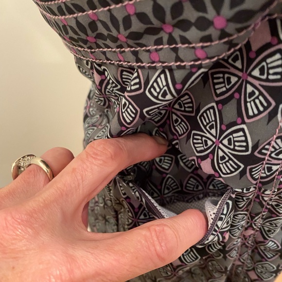 Athleta Womens Halter Tie Dress Purple, Pinks & Grey Patterns Womens Size 12 - Picture 3 of 12